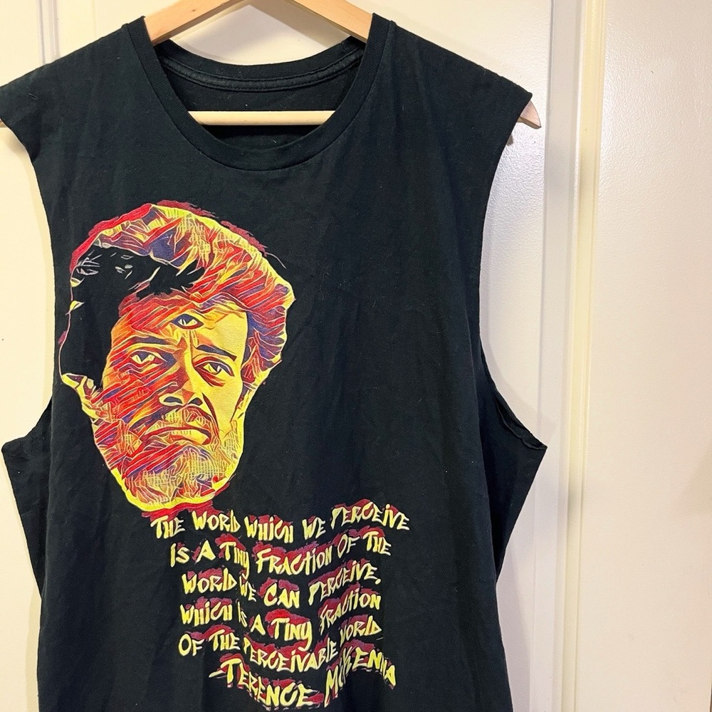 Terence McKenna Psychedelic Shaman and Philosopher Quote Sleeveless Tee